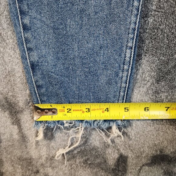 Madewell Medium Wash 10" High-Rise Skinny Blue Jeans Button Fly Size 27 x 26 EUC - Picture 6 of 11